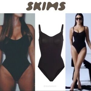 SKIMS SCULPTING BODYSUIT WITH SNAPS ONYX 2XL/3XL